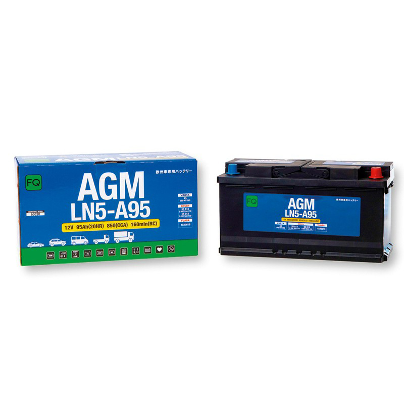 Батарея аккумуляторная FQ LN5A95 95А/ч 850А 12В обратная полярн. стандартные (Европа) клеммы